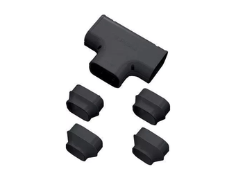 T-Stuk PVC Zwart Inaba Denko ST-77-K 75 mm