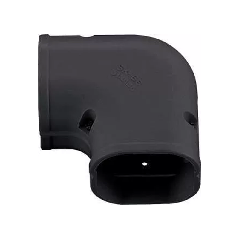 Bocht 90° Lang Vlak PVC Zwart Inaba Denko SK-77-K 75 mm