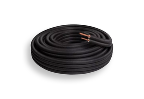 Koelleiding Geïsoleerd Dubbel PB3525 Ø 3/8" x 5/8" Volle rol 25 meter Zwart