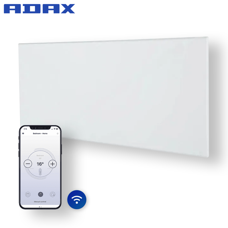 Elektrische Wandradiator Adax Neo Hoog +Wifi - Diverse wattages - Kleur Wit