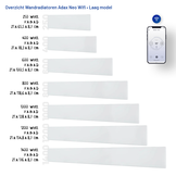 Elektrische Wandradiator Adax Neo Laag +Wifi - Diverse wattages - Kleur Wit