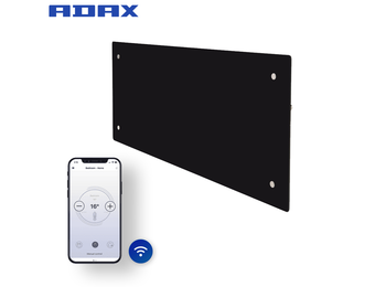Elektrische Wandradiator Adax Clea Hoog +Wifi - Diverse wattages - Kleur Zwart