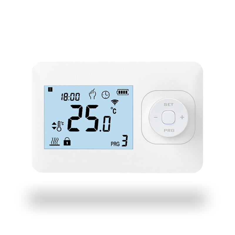 Set THB-03 + OVB-03 Draadloze Wifi Klokthermostaat - Bedienbaar via je mobiel - Wit