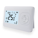Set THB-03 + OVB-03 Draadloze Wifi Klokthermostaat - Bedienbaar via je mobiel - Wit