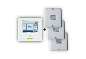 Mitsubishi H.I. Wandbediening Set EcoTouch RC-EX3A + 3 Interface-koppelingen SC-BIKN2-E