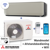 Mitsubishi SRK50ZS-WF Singlesplit Airco 5,0kW +Wifi Fluisterstil