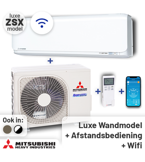 Mitsubishi SRK20ZSX-WF Singlesplit Airco 2,0kW +Wifi Fluisterstil