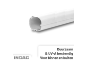Leidinggoot PVC Wit Inoac CD-75W 75x64 mm 2 meter