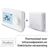 Set THB-01 + OVB-01 Draadloze Aan/uit Thermostaat - Alleen temperatuur instellen