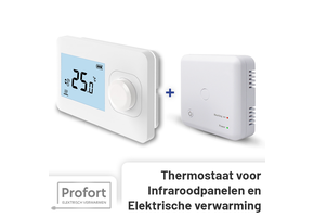 Set THB-01 + OVB-01 Draadloze Aan/uit Thermostaat - Alleen temperatuur instellen