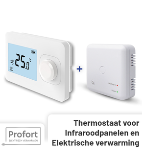 Set THB-01 + OVB-01 Draadloze Aan/uit Thermostaat - Alleen temperatuur instellen