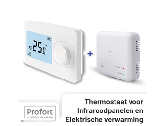 Set THB-01 + OVB-01 Draadloze Aan/uit Thermostaat - Alleen temperatuur instellen