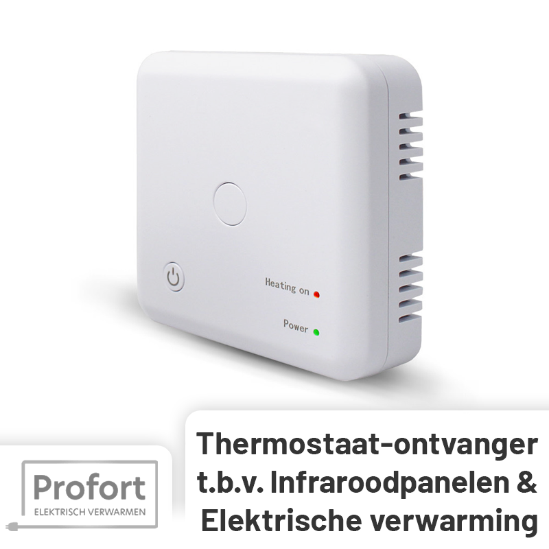 OVB-01 Inbouw/opbouw Ontvanger voor Aan/uit en Klok Thermostaat THB-01 en THB-02 - Wit