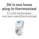 PGA-01 Eenvoudige Plug-in Aan/uit Thermostaat - Alleen temperatuur instellen