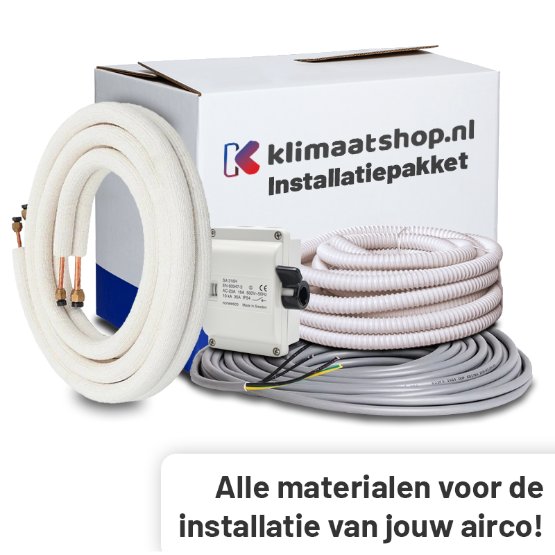Airco Installatiepakket 1/4"x5/8" voor airco's van 7,1 tot 8,0kW