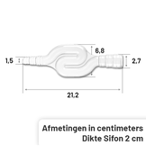 Condenswaterslang Sifon (Zwanenhals) 16 mm