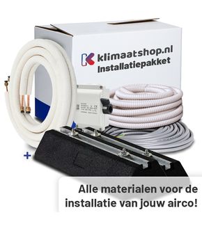 Airco Installatiepakket 1/4"x3/8" + Voeten voor airco's tot 3,5kW
