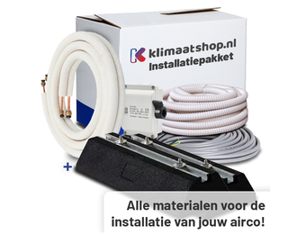 Airco Installatiepakket 1/4"x3/8" + Voeten voor airco's tot 3,5kW