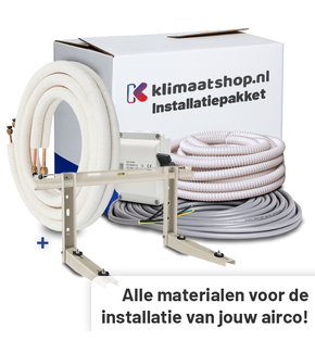Airco Installatiepakket 1/4"x1/2" + Muurbeugel voor airco's van 5,0 tot 6,3kW