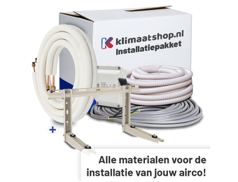 Airco Installatiepakket 1/4"x1/2" + Muurbeugel voor airco's van 5,0 tot 6,3kW