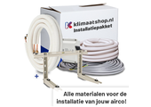 Airco Installatiepakket 3/8"x5/8" + Muurbeugel voor airco's vanaf 10,0kW