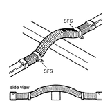 Leidinggoot Montagebeugel Inaba Denko SFS-77