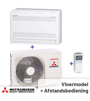 Airco Vloermodel 3,5kW - Singlesplit Complete Set - SRF35ZS-W (Fluisterstil)