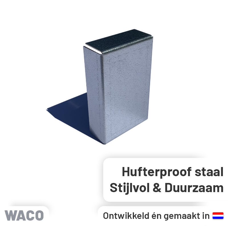 Leidinggoot Eindkap Verzinkt staal Waco NW-101V 80x50 mm