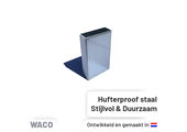 Leidinggoot Eindkap Verzinkt staal Waco NW-100V 100x60 mm
