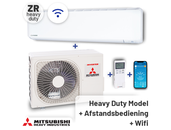 Mitsubishi SRK71ZR-WF Singlesplit Airco 7,1kW +Wifi Zeer krachtig