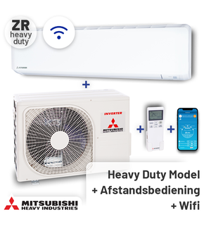 Mitsubishi SRK80ZR-WF Singlesplit Airco 8,0kW +Wifi Zeer krachtig