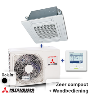 Mitsubishi FDTC40VH Singlesplit Airco 4,0kW Cassette 60x60cm