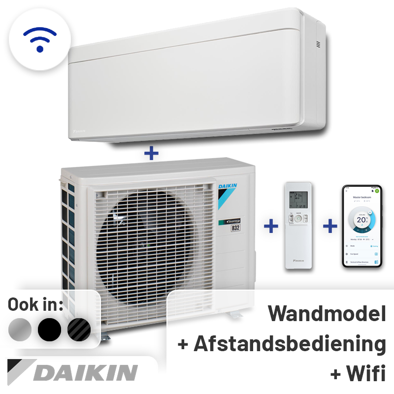 Daikin Stylish FTXA35 Singlesplit Airco 3,5kW +Wifi Fluisterstil