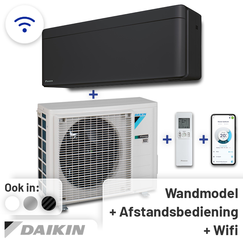 Daikin Stylish FTXA35 Singlesplit Airco 3,5kW +Wifi Fluisterstil