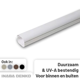 Leidinggoot PVC Wit Inaba Denko SD-77-W 75x63 mm 1 meter