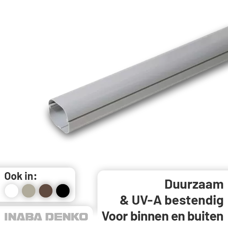 Leidinggoot PVC Grijs Inaba Denko SD-77-G 75x63 mm 0,5 meter