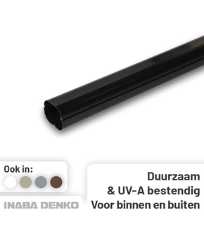 Leidinggoot PVC Zwart Inaba Denko SD-77-K 75x63 mm 1 meter