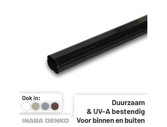 Leidinggoot PVC Zwart Inaba Denko SD-77-K 75x63 mm 0,5 meter