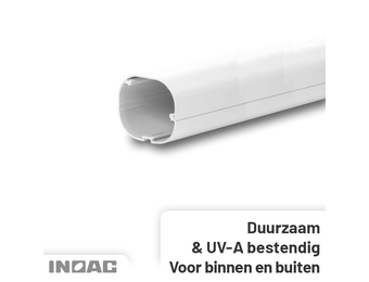 Leidinggoot PVC Wit Inoac CD-75W 75x64 mm 1,5 meter
