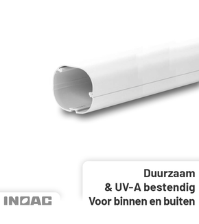Leidinggoot PVC Wit Inoac CD-75W 75x64 mm 1 meter