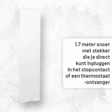 Infrarood Verwarmingspaneel 30x120cm Mat Wit