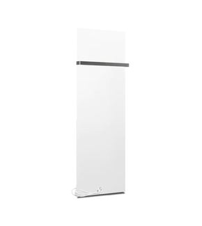 Infrarood Badkamer Verwarmingspaneel 40x120cm Mat Wit +Handdoekrek