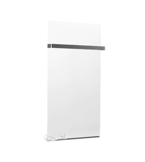 Infrarood Badkamer Verwarmingspaneel 60x120cm Mat Wit +Handdoekrek