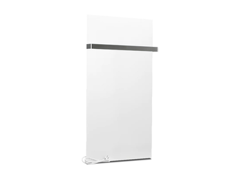 Infrarood Badkamer Verwarmingspaneel 60x120cm Mat Wit +Handdoekrek