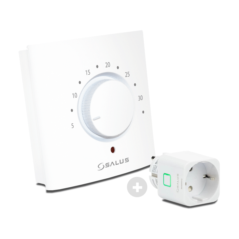 Salus ERT20SPE Draadloze Thermostaat Set met Plug-in Stekkerontvanger