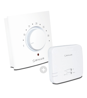 Salus ERT20RF Draadloze Thermostaat Set met Opbouw Ontvanger