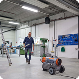 DFA 2900 Heteluchtkanon op petroleum of diesel 29kW Verwarmt tot 450m³