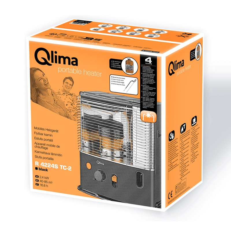 Qlima R 4224S TC-2 Réchauffeur de pétrole 2,4 kW 85 m³