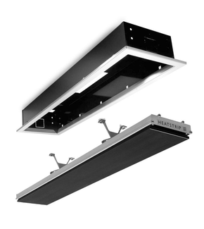 Heatstrip Inbouwframe Behuizing Flushmount RVS