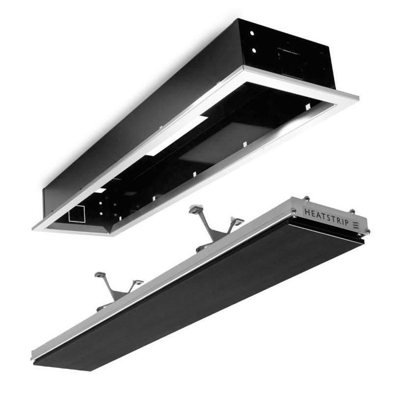 Heatstrip Inbouwframe Behuizing Flushmount RVS